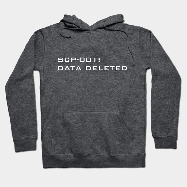 SCP-001: data deleted Hoodie by ArtFork